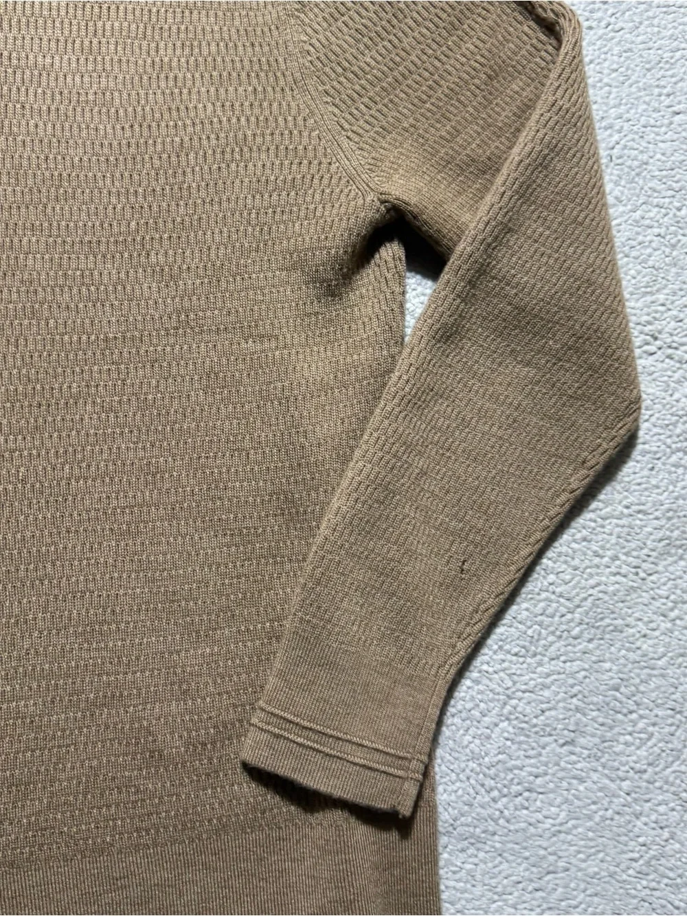 Banana Republic Sweater Mens Large Brown Long Sleeve Extra Fine Merino Wool NEW